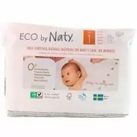 Naty, Подгузники для чувствительной кожи, размер 1, 4-11 фунтов (2-5 кг), 25 подгузников