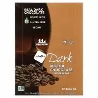 NuGo Nutrition, NuGo Dark, Протеиновые батончики, Мокко и шоколад, 12 батончиков, 1,76 унц. (50 г) каждый