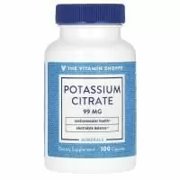 The Vitamin Shoppe, цитрат калия, 99 мг, 100 капсул