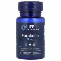 Life Extension, форсколин, 10 мг, 60 вегетарианских капсул