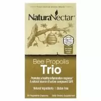 NaturaNectar, Bee Propolis Trio, 60 вегетарианских капсул