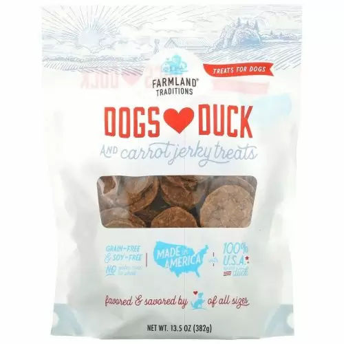 Farmland Traditions, Dogs Love Duck and Carrot, вяленое лакомство, 382 г (13,5 унции)