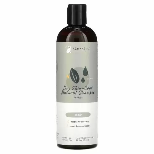 Kin+Kind, Dry Skin + Coat Natural Shampoo For Dogs, Cedar, 12 fl oz (354 ml)