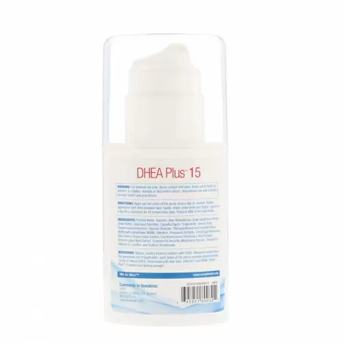 AllVia, DHEA Plus 15, натуральный крем с ДГЭА, без запаха, 2 унц. (57 г)
