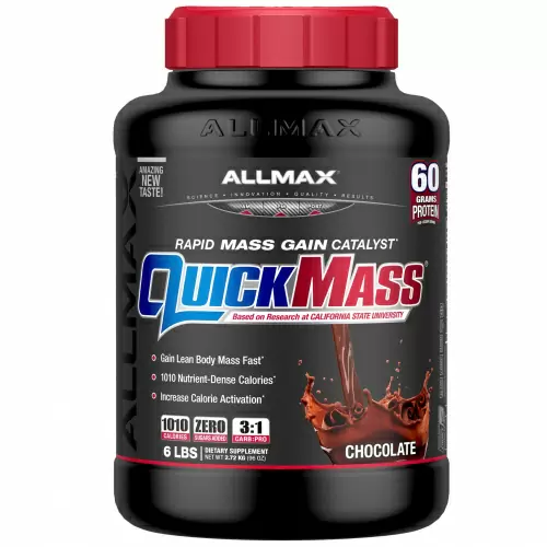 ALLMAX Nutrition, QuickMass, катализатор быстрого набора массы, шоколад, 2,72 кг (6 фунтов)