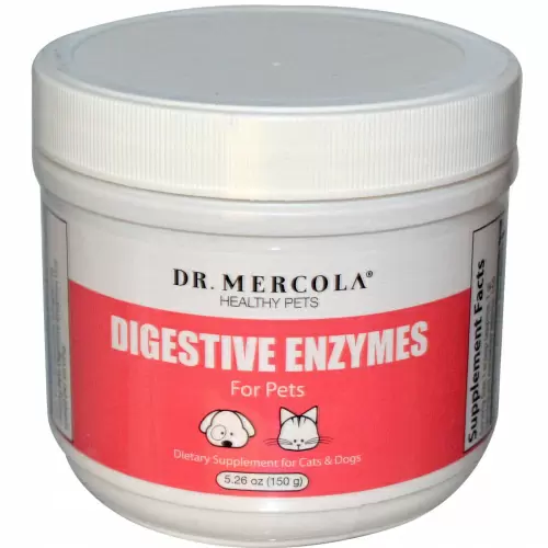 Dr. Mercola, пищеварительные ферменты для домашних животных, 5,26 унций (150 г)