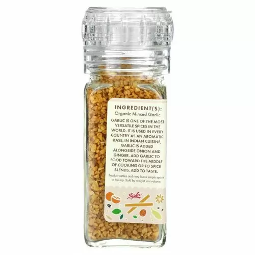 Pure Indian Foods, Органический чеснок, рубленый, 70 г (2,5 унции)