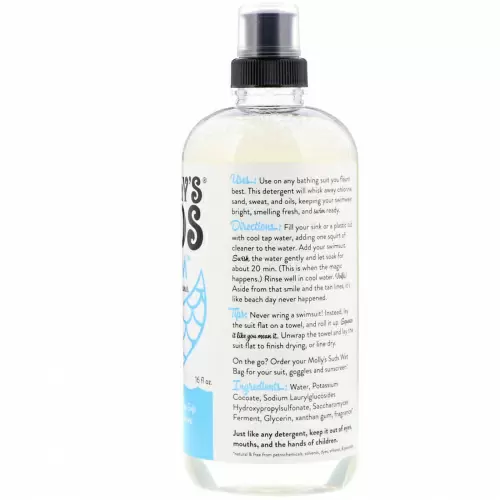 Molly's Suds, Swim, Средство для чистки одежды для плавания, 16 ж. унц.