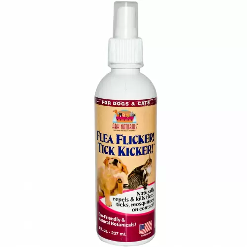 Ark Naturals, Flea Flicker! Tick Kicker!, Спрей от насекомых для собак и кошек 8 жидких унции (237 мл)