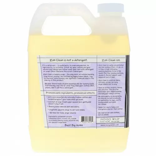Indigo Wild, Zum Clean, ароматизированное мыло для стирки, кедр-лаванда, 32 ж. унц.(0,94 л)