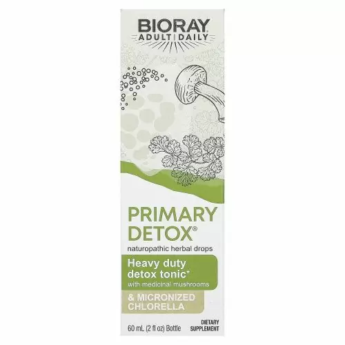 Bioray Inc., Основная детоксикация, тоник для усиленной детоксикации, не содержит спирта, 2 жид.унции(60 мл)