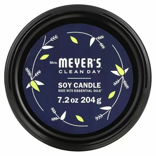 Mrs. Meyers Clean Day, Ароматические соевые свечи, с запахом вербены лимонной, 7,2 унции