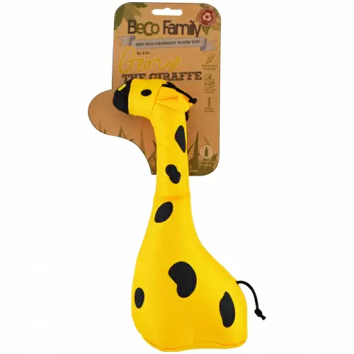 Beco Pets, Экологичная плюшевая игрушка, для собаки, жираф Джордж, 1 игрушка