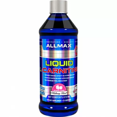 ALLMAX Nutrition, Жидкий L-карнитин с выраженным ароматом ежевики, 16 унций (473 мл)