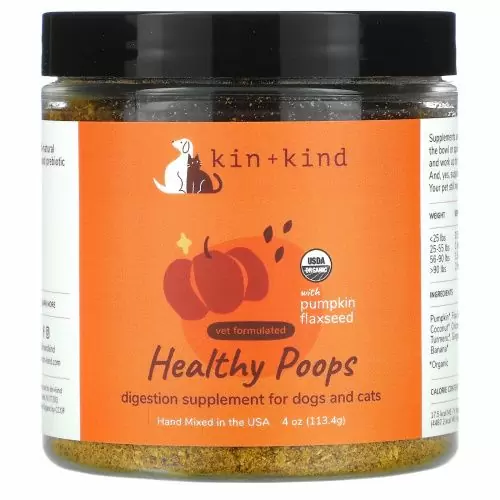 Kin+Kind, Тыквенная клетчатка, поддержка желудка и кишечника, 113,4 г (4 унции)