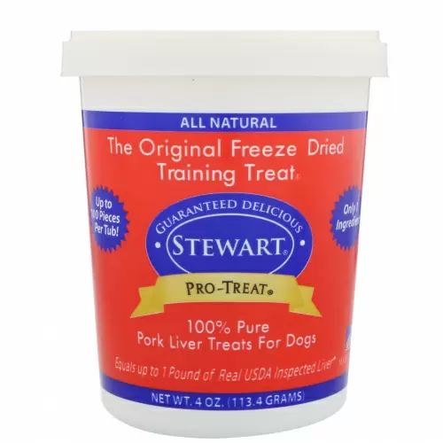 Stewart, Pro-Treat, высушенное сублимацией лакомство для собак, свиная печень, 4 унц. (113,4 г)