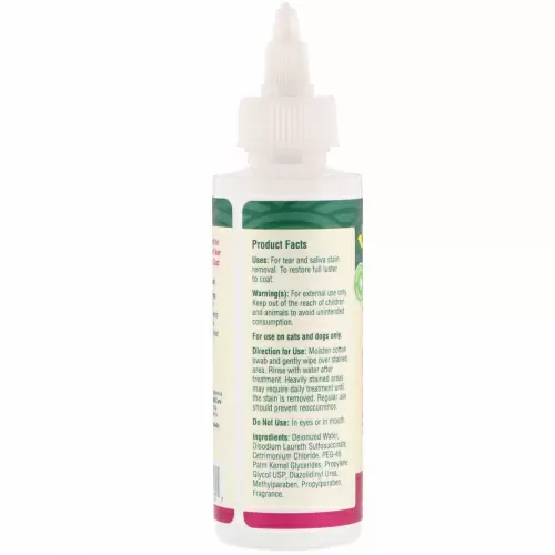 petnc NATURAL CARE, Tear Stain Remover, All Pet, 4 fl oz (118 ml)