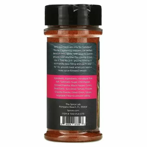 The Spice Lab, Натуральная приправа для тако, 141 г (5 унций)