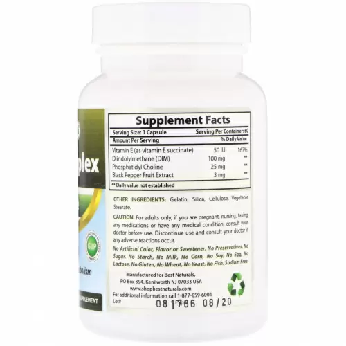 Best Naturals, Dim-Complex, 100 mg, 60 Capsules