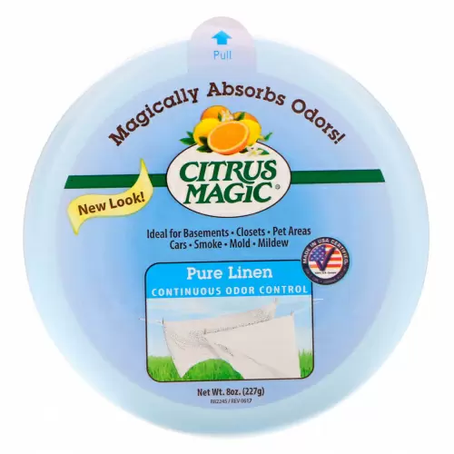 Citrus Magic, Твердый освежитель воздуха, Чистый лен,  8 унций (227 г)