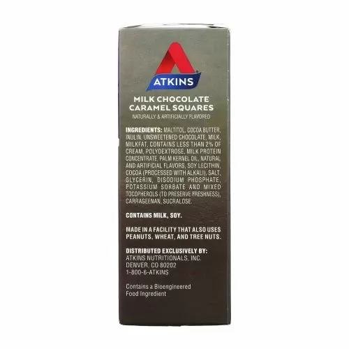 Atkins, Treat, молочный шоколад и карамель, 15 шт., 11,5 г (0,41 унции)