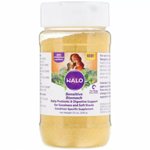 Halo, Чувствительный желудок, для собак, 3,5 унции (100 г)