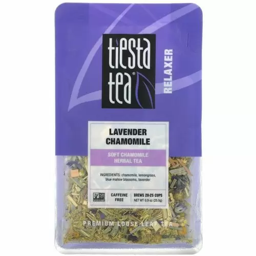 Tiesta Tea Company, листовой чай премиального качества, лаванда и ромашка, без кофеина, 25,5 г (0,9 унции)