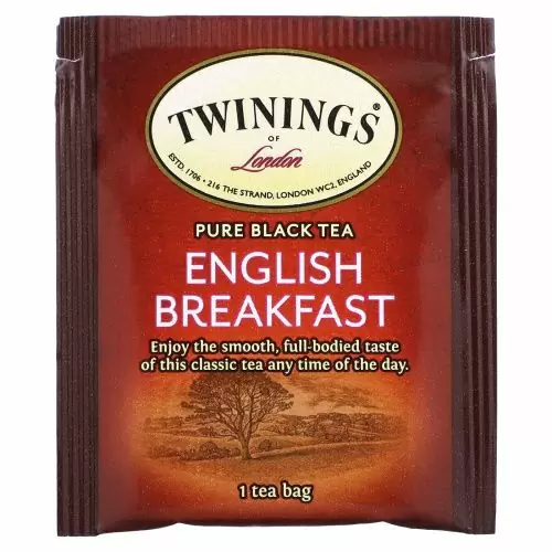 Twinings of London, 100% Чистый черный чай Английский завтрак 100 шт