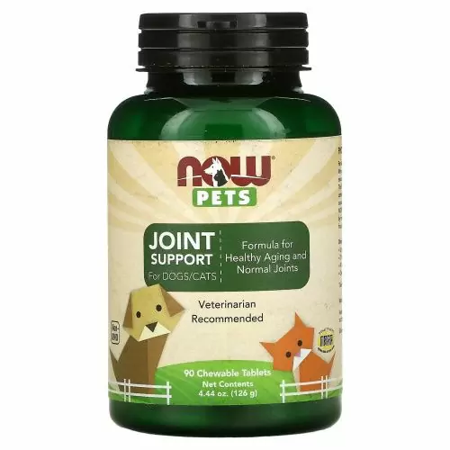 Now Foods, Now Pets, здоровье суставов собак/кошек, 90 жевательных таблеток