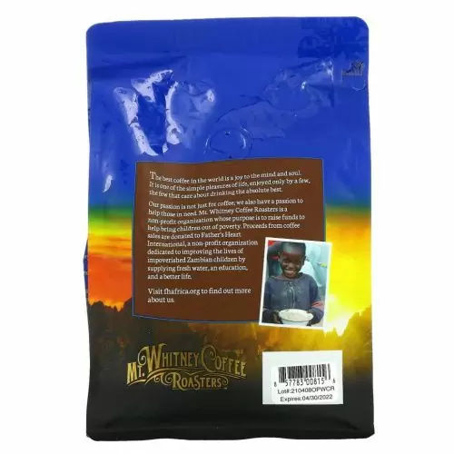 Mt. Whitney Coffee Roasters, органический колумбийский кофе премиального качества, без кофеина, цельнозерновой кофе, средняя обжарка, 340 г (12 унций)