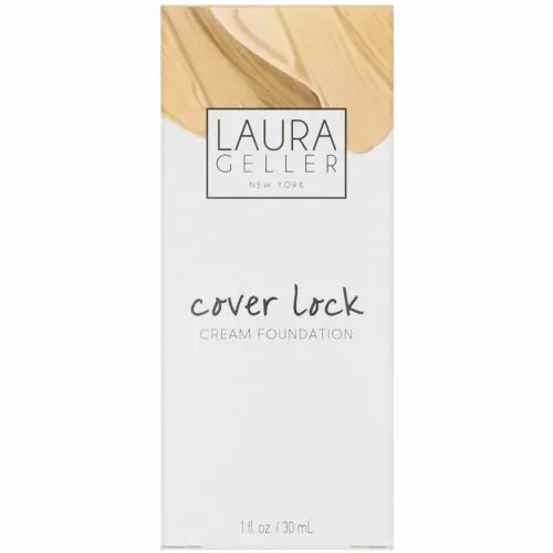 Laura Geller, Кремовая тональная основа Cover Lock, оттенок золотистый средний, 30 мл