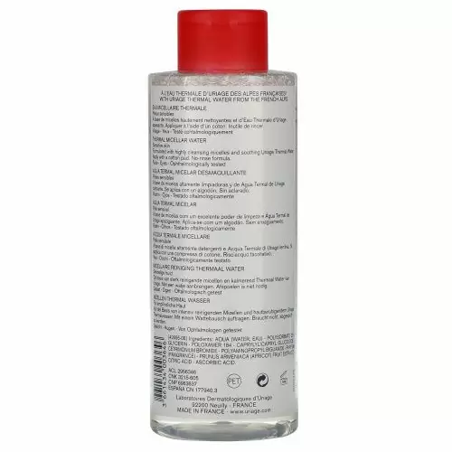 Uriage, Thermal Micellar Water, 17 fl oz (500 ml)