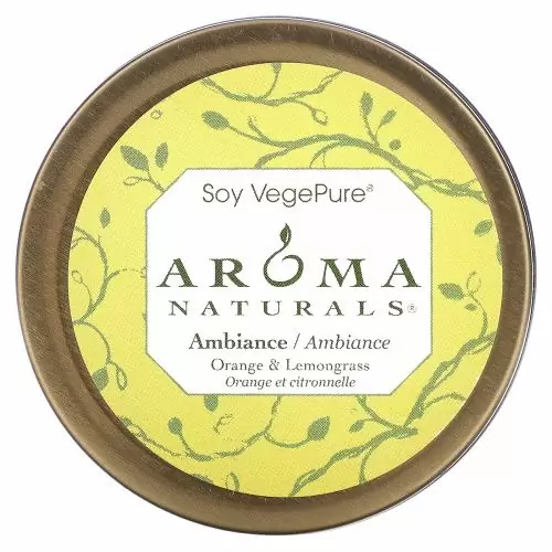 Aroma Naturals, Соя VegePure, для настроения, апельсин и лимонное сорго, 2,8 унции (79.38 гр)