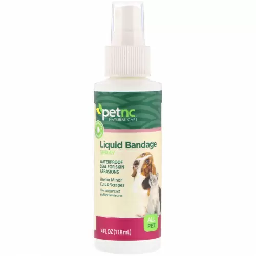 petnc NATURAL CARE, Натуральная защита животных, спрей для жидкой повязки, для всех животных, 4 жид.унц. (118 мл.)