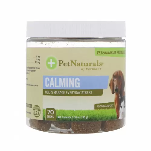 Pet Naturals of Vermont, Успокоительное, Для собак и кошек, 70 жевательных конфет, 3,70 унц.(105 г)