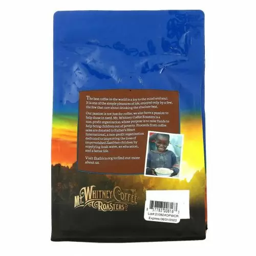 Mt. Whitney Coffee Roasters, органический колумбийский кофе премиального качества, без кофеина, средняя обжарка, молотый, 340 г (12 унций)