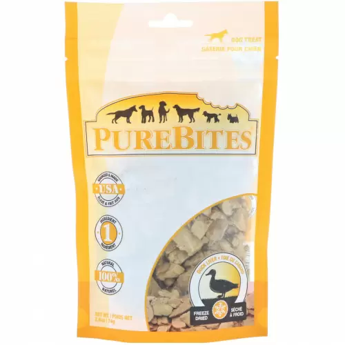 Pure Bites, Freeze Dried, Dog Treats, Duck Liver , 2.6 oz (74 g)