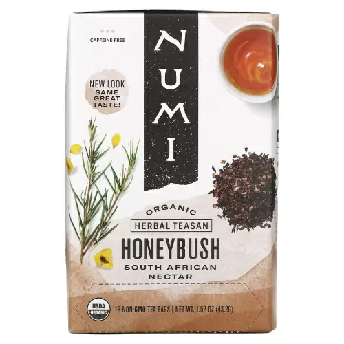 Numi Tea, Органический чай, травяной чай-cан, мелиант, без кофеина, 18 пакетов, 1,52 унции (43,2 г)