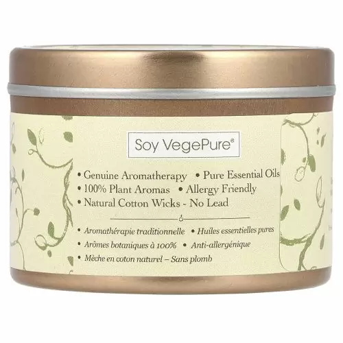 Aroma Naturals, Soy VegePure, Travel Candle, Meditation, Пачули и ладан, 79.38 г