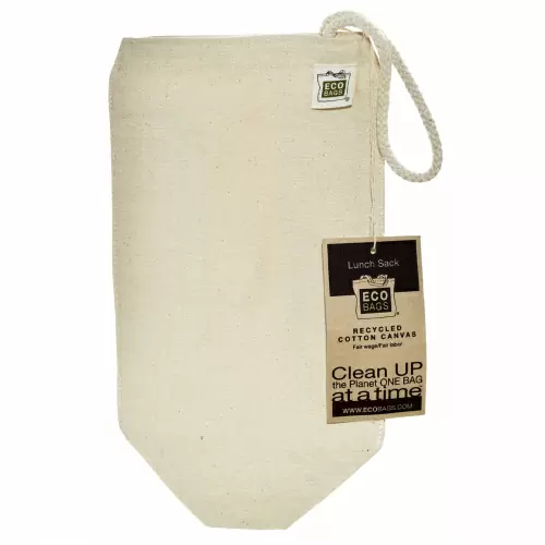 ECOBAGS, Многоразовый брезентовый пакет для ланча, 1 сумка, ширина 7 х высота 10,5