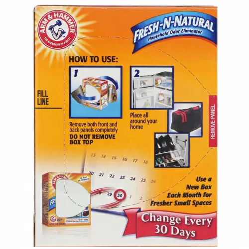 Arm & Hammer, Fresh-n-Natural, пищевая сода для устранения запахов в доме, 14 унц. (396,8 г)