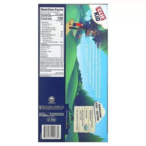 Clif Bar, Clif Kid, Z Bar, органические батончики, со вкусом шоколадного брауни, 18 батончиков, 36 г (1,27 унции) каждый