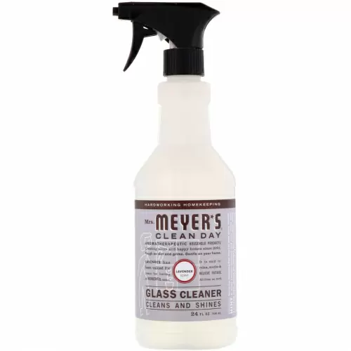 Mrs. Meyers Clean Day, Моющее средство для стекол, запах лаванды 24 жидких унции (708 мл)