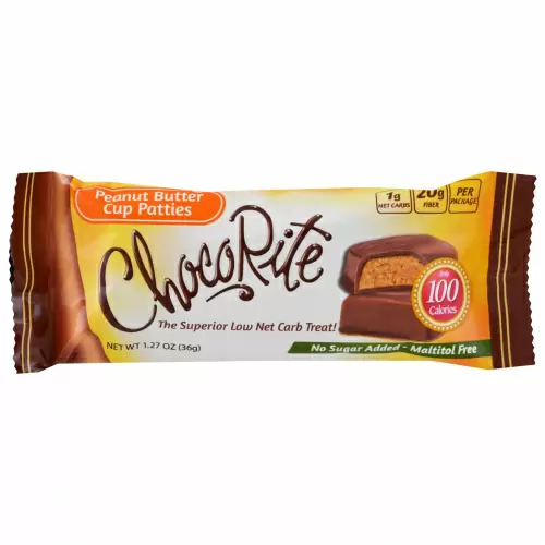 HealthSmart Foods, Inc., ЧокоРайт, кексы с арахисовым маслом, 16 пакетов, по 1,27 унции (36 г) каждый