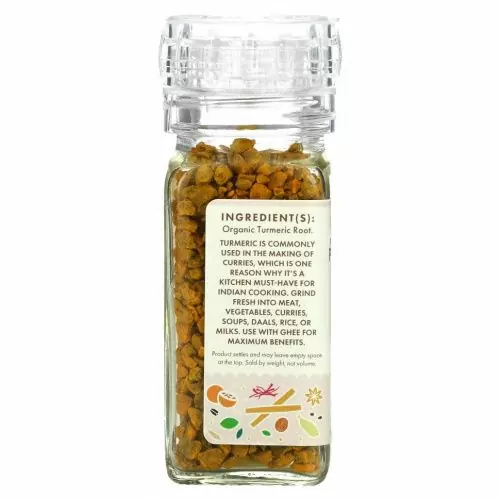 Pure Indian Foods, Органический корень куркумы, крупные гранулы, 70 г (2,5 унции)