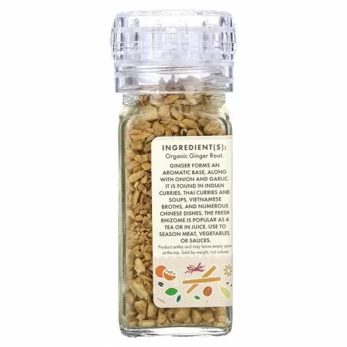 Pure Indian Foods, органический корень имбиря, крупного помола, 56 г (2 унции)