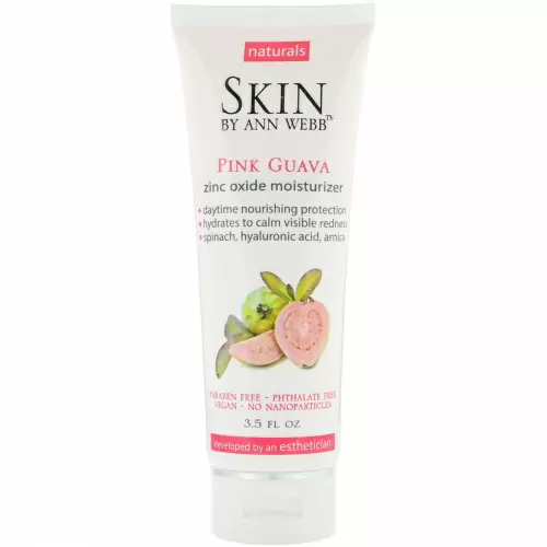 Skin By Ann Webb, Zinc Oxide Moisturizer, Pink Guava, 3.5 fl oz