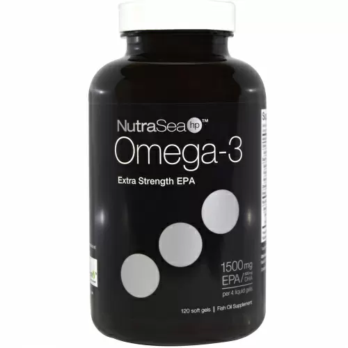 Ascenta, NutraSea hp, омега-3, усиленная ЭПК, со вкусом лимона, 120 желатиновых капсул