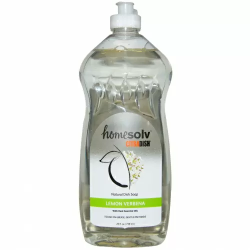 Citra-Solv, CitraDish, Натуральное Мыло для Мытья Посуды, Лимонная Вербена 25 жидких унции (739 мл)