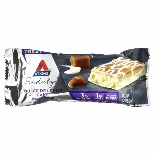 Atkins, Батончик Endulge Dulce De Leche Торт Десерт 5 батончиков